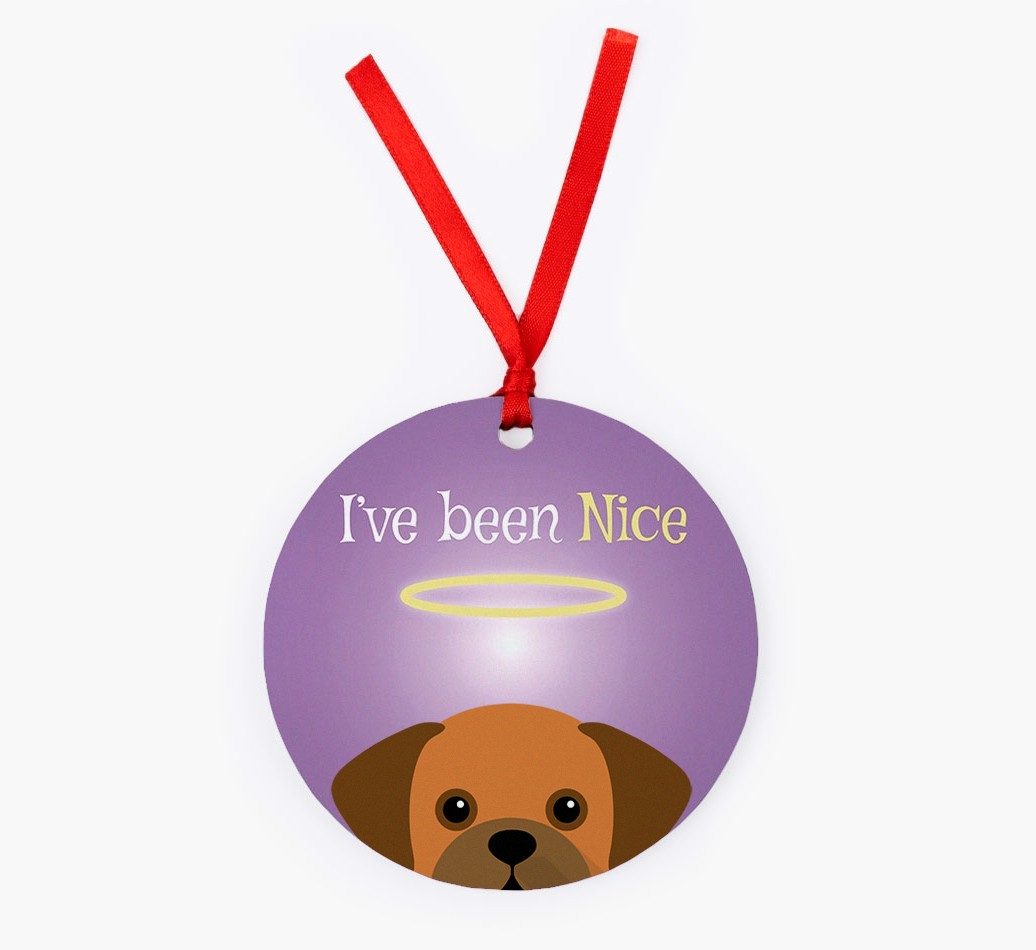 'I've Been Nice' - {breedFullName} Christmas Decoration