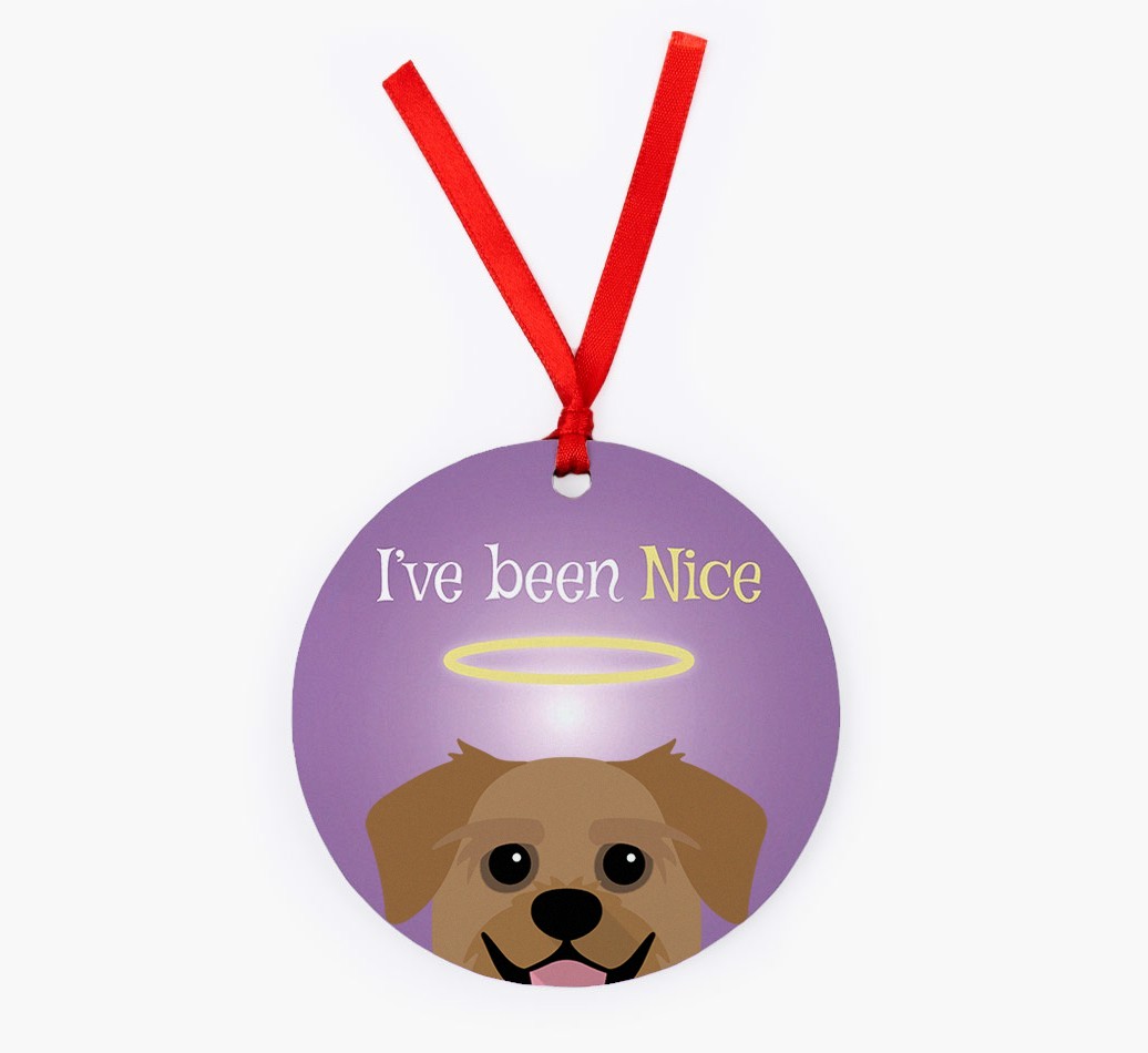 'I've Been Nice' - {breedFullName} Christmas Decoration