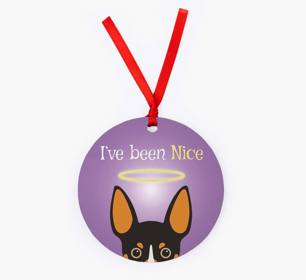 'I've Been Nice' - {breedFullName} Christmas Decoration