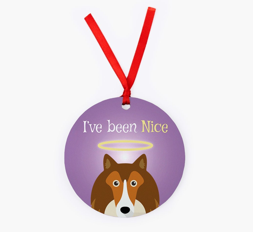 'I've Been Nice' - {breedFullName} Christmas Decoration