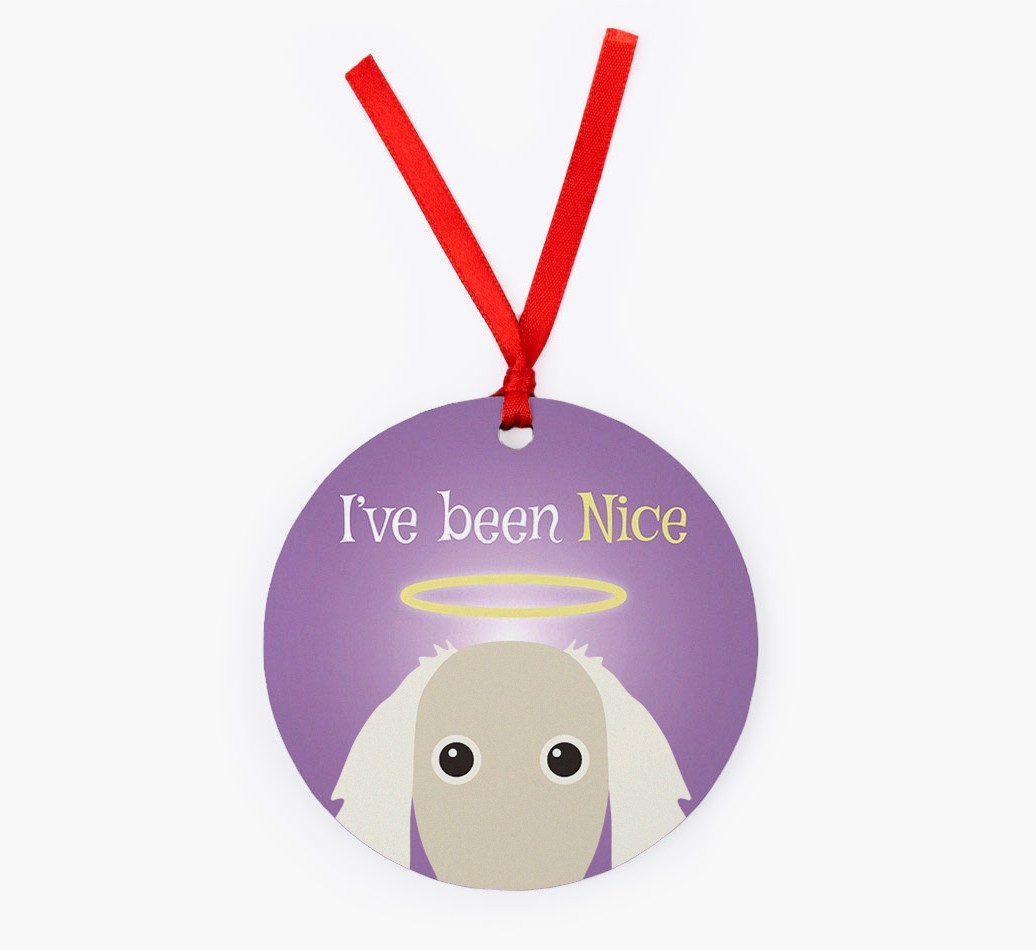'I've Been Nice' - {breedFullName} Christmas Decoration