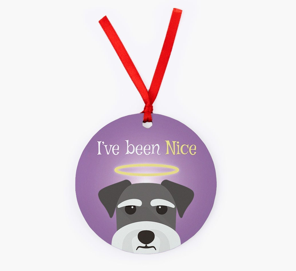 'I've Been Nice' - {breedFullName} Christmas Decoration