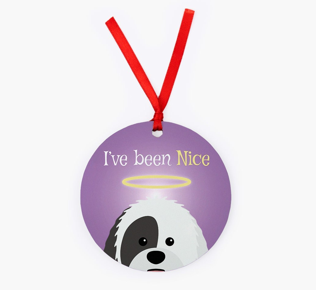 'I've Been Nice' - {breedFullName} Christmas Decoration