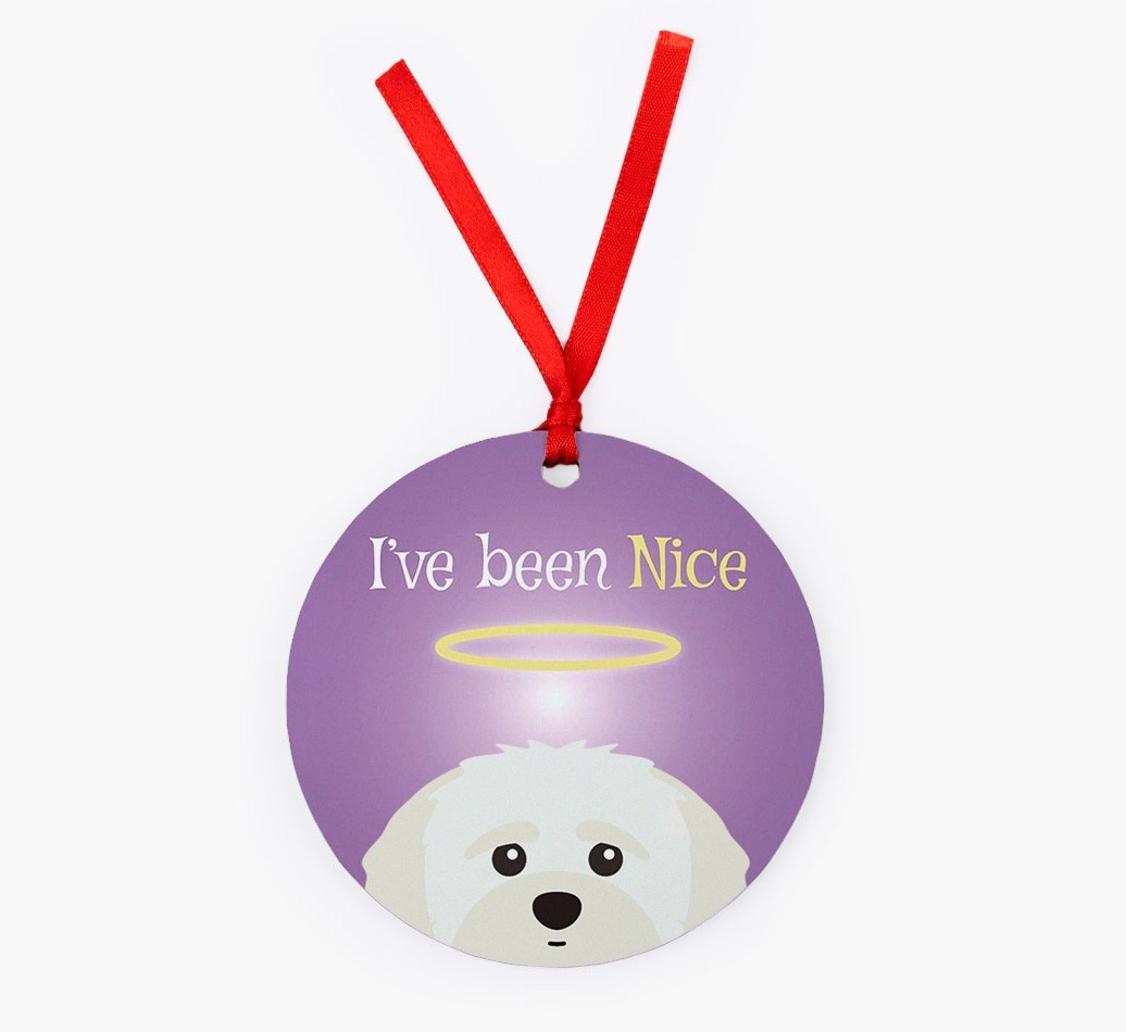'I've Been Nice' - {breedFullName} Christmas Decoration