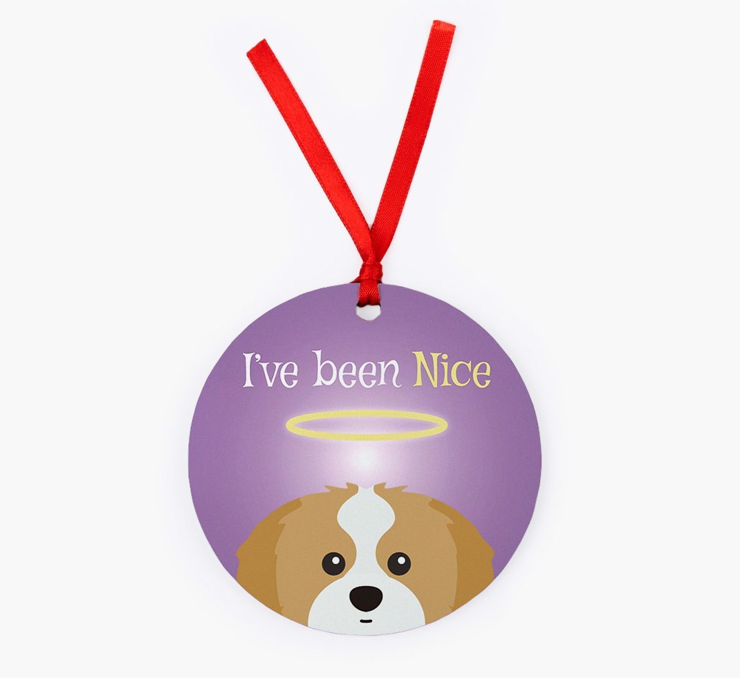'I've Been Nice' - {breedFullName} Christmas Decoration