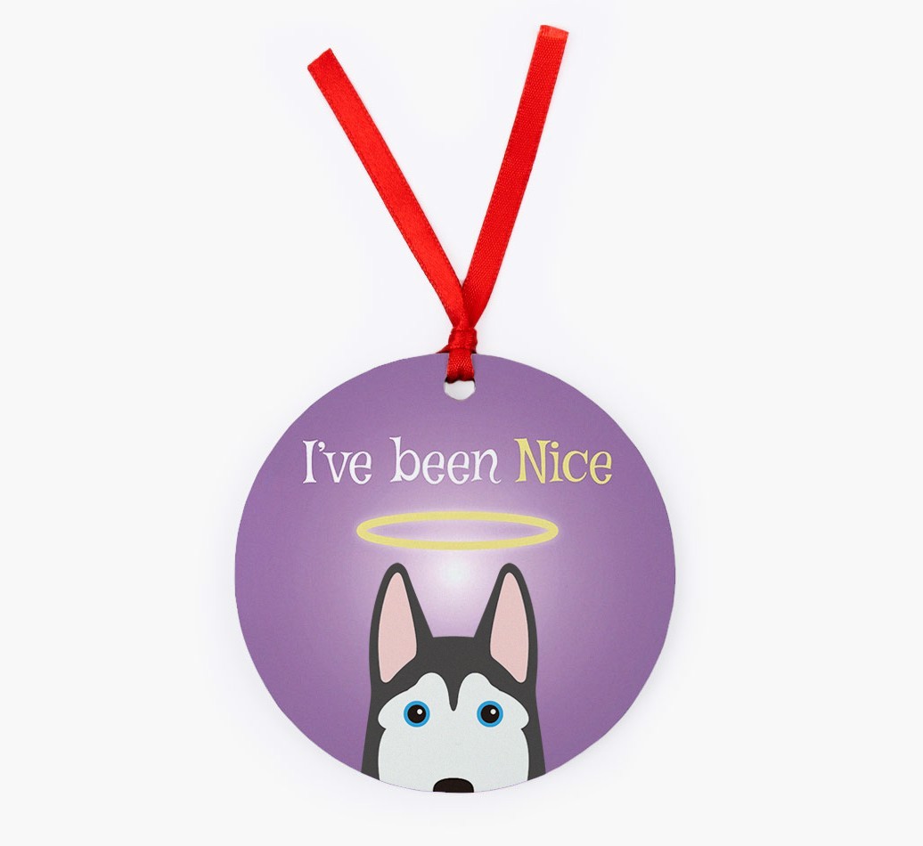 'I've Been Nice' - {breedFullName} Christmas Decoration