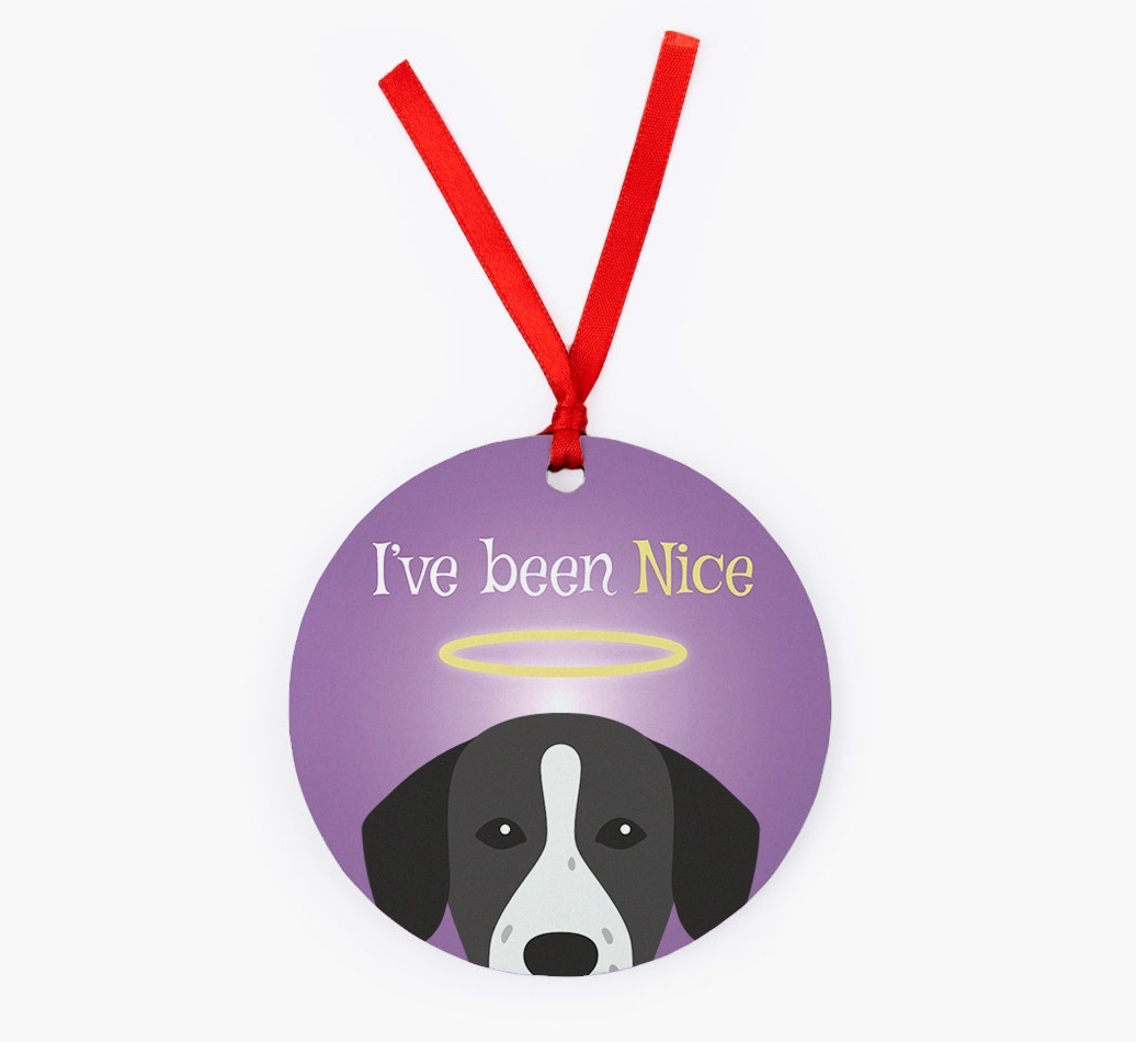 'I've Been Nice' - {breedFullName} Christmas Decoration