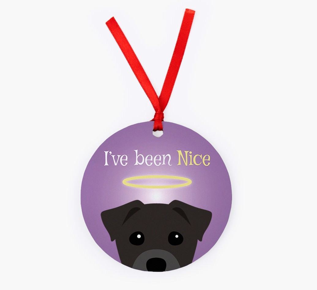 'I've Been Nice' - {breedFullName} Christmas Decoration