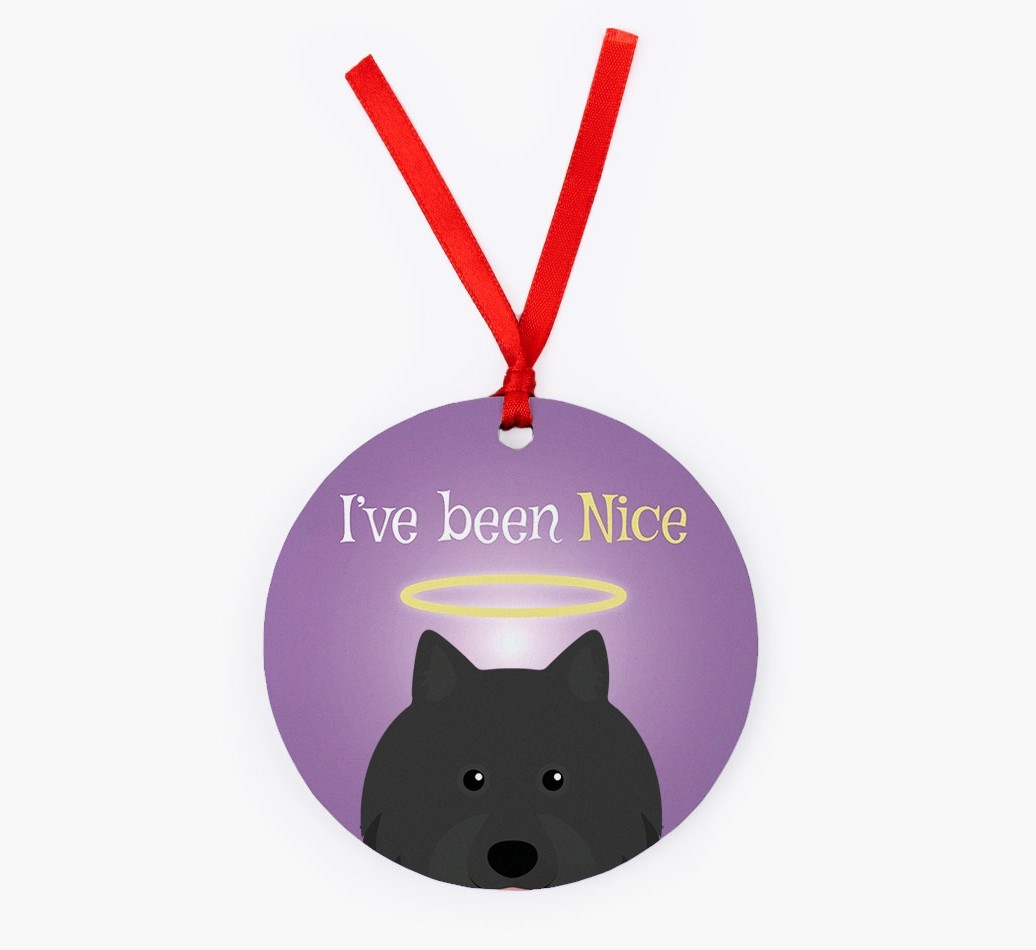 'I've Been Nice' - {breedFullName} Christmas Decoration