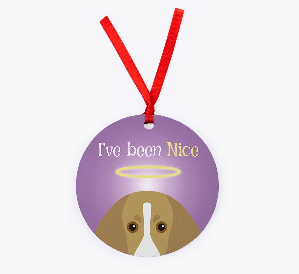 'I've Been Nice' - {breedFullName} Christmas Decoration