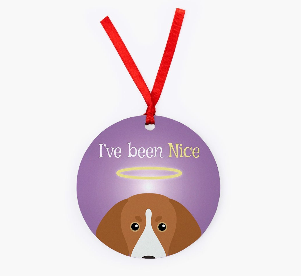'I've Been Nice' - {breedFullName} Christmas Decoration
