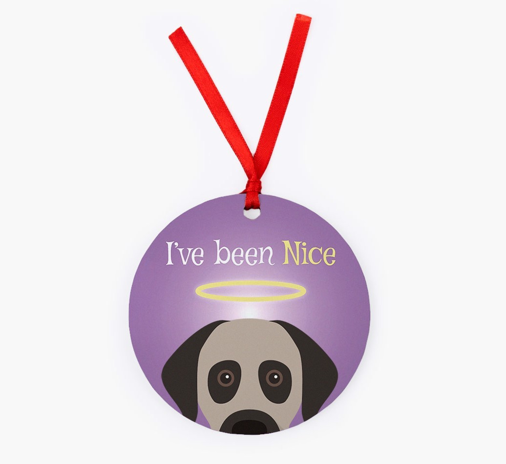 'I've Been Nice' - {breedFullName} Christmas Decoration