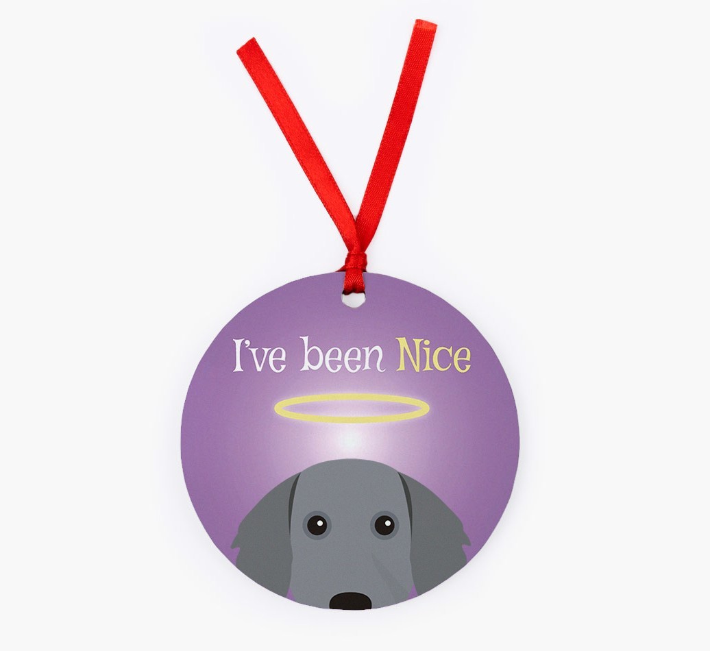 'I've Been Nice' - {breedFullName} Christmas Decoration