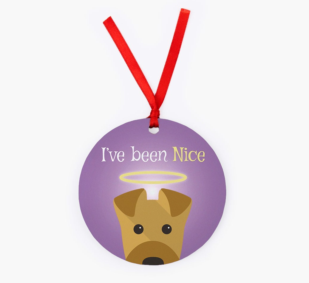 'I've Been Nice' - {breedFullName} Christmas Decoration