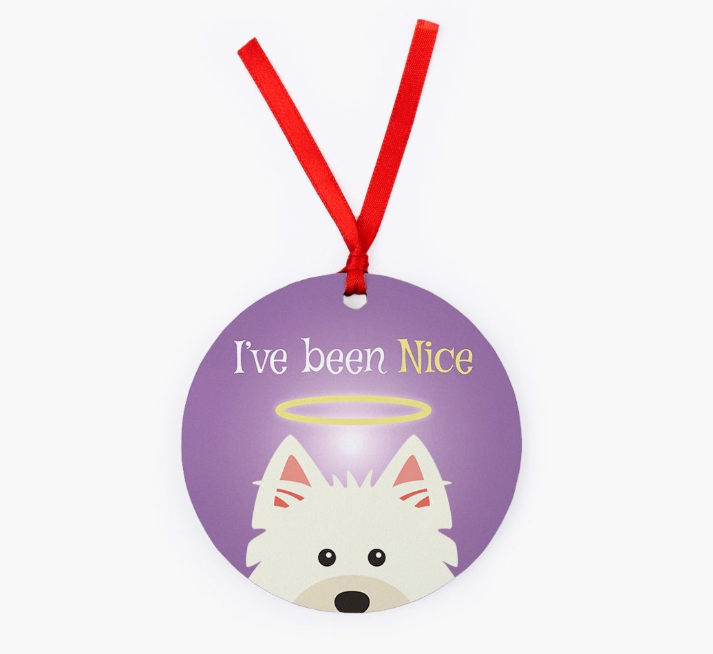 'I've Been Nice' - {breedFullName} Christmas Decoration