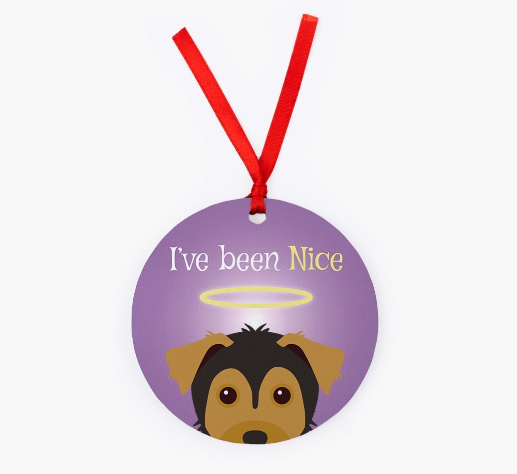 'I've Been Nice' - {breedFullName} Christmas Decoration