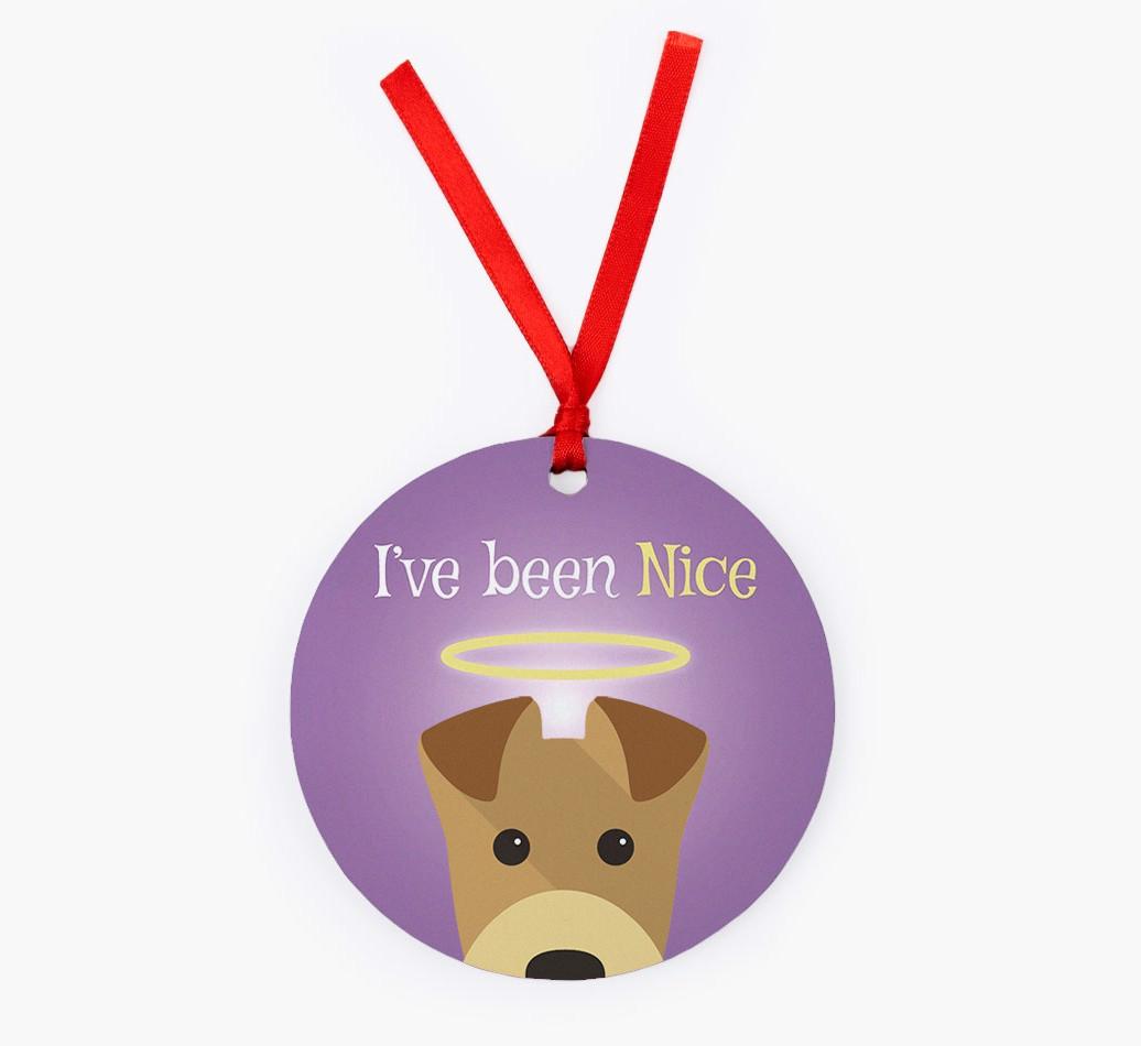 'I've Been Nice' - {breedFullName} Christmas Decoration