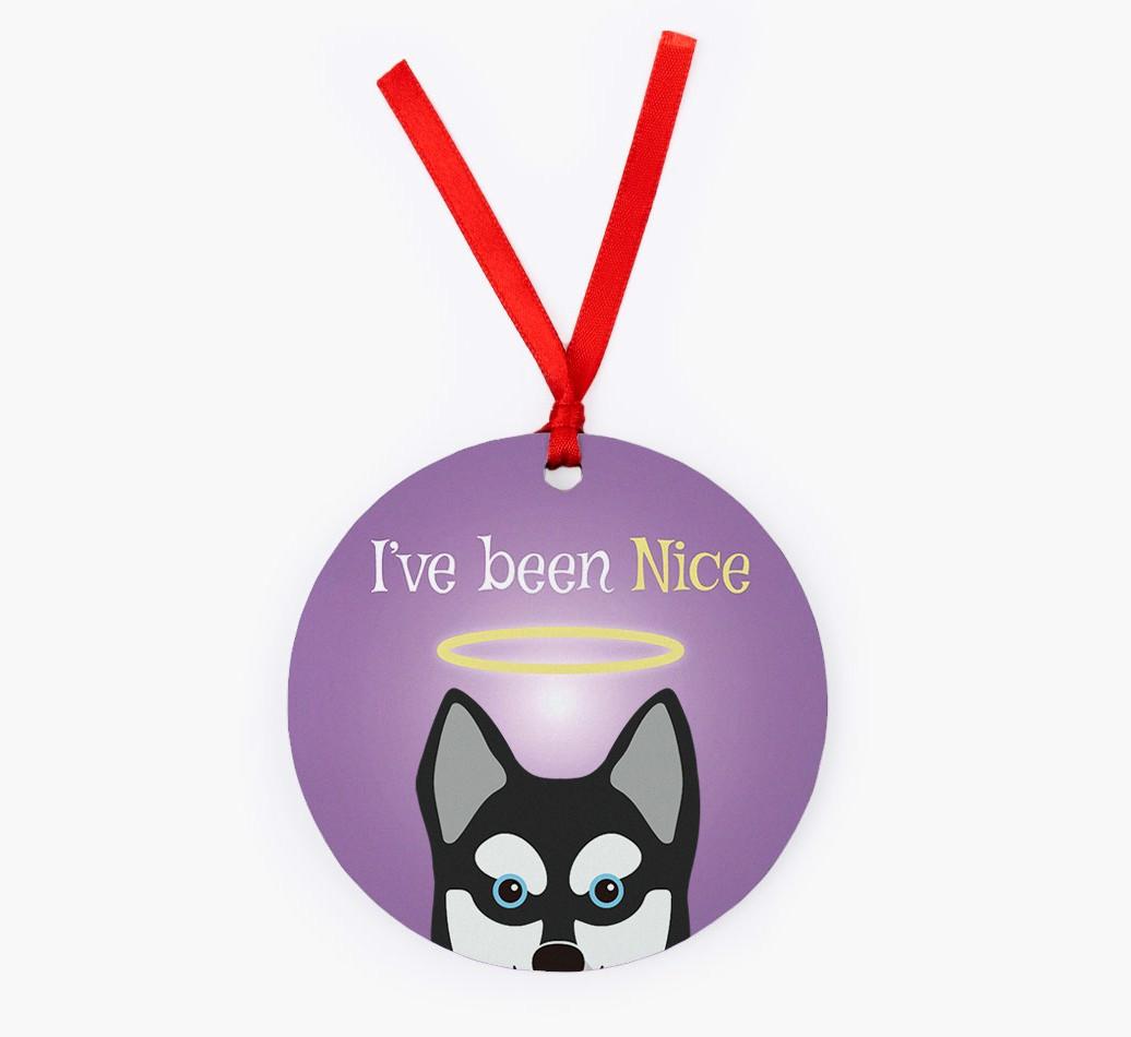 'I've Been Nice' - {breedFullName} Christmas Decoration