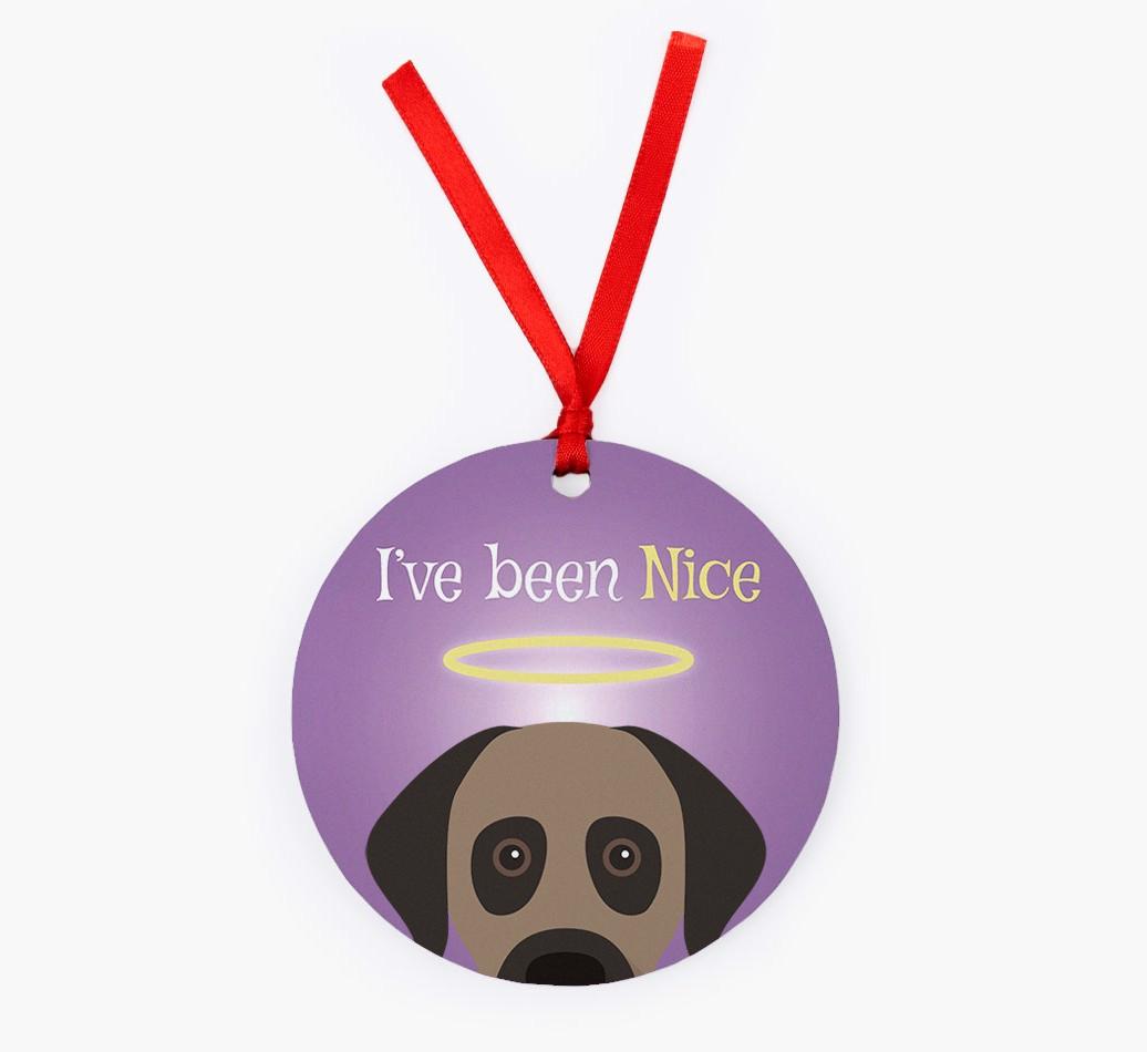 'I've Been Nice' - {breedFullName} Christmas Decoration