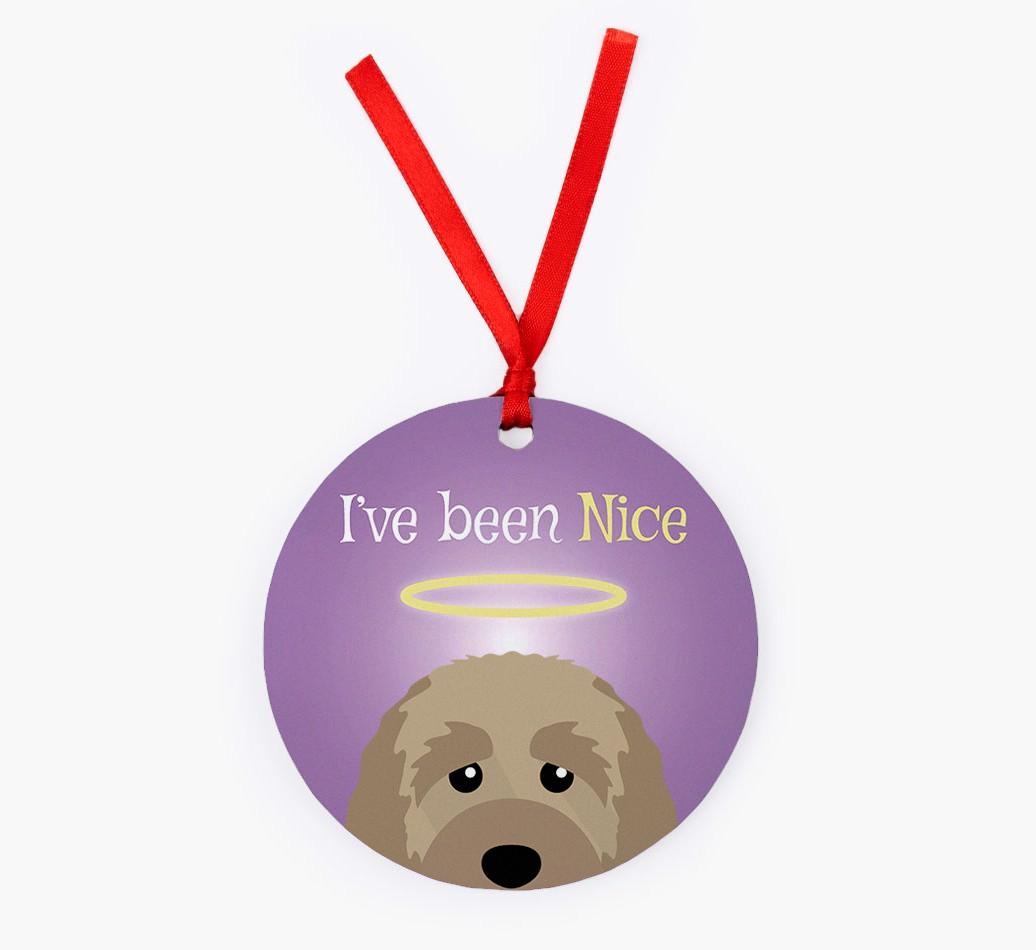 'I've Been Nice' - {breedFullName} Christmas Decoration