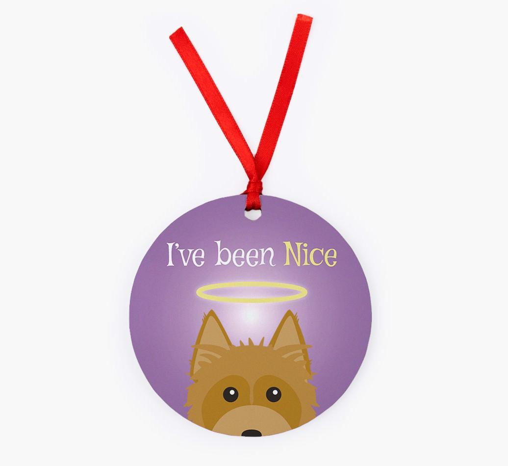 'I've Been Nice' - {breedFullName} Christmas Decoration