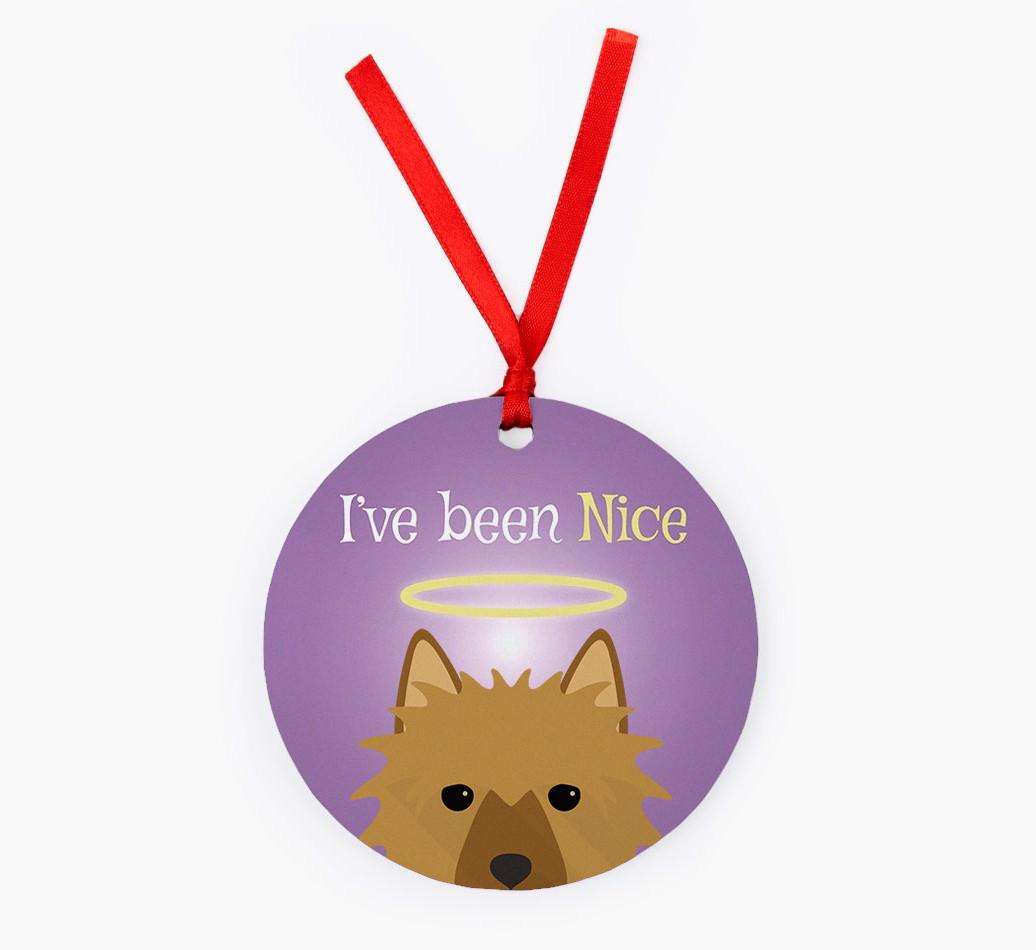 'I've Been Nice' - {breedFullName} Christmas Decoration