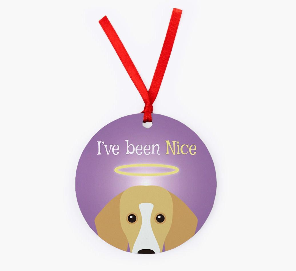 'I've Been Nice' - {breedFullName} Christmas Decoration