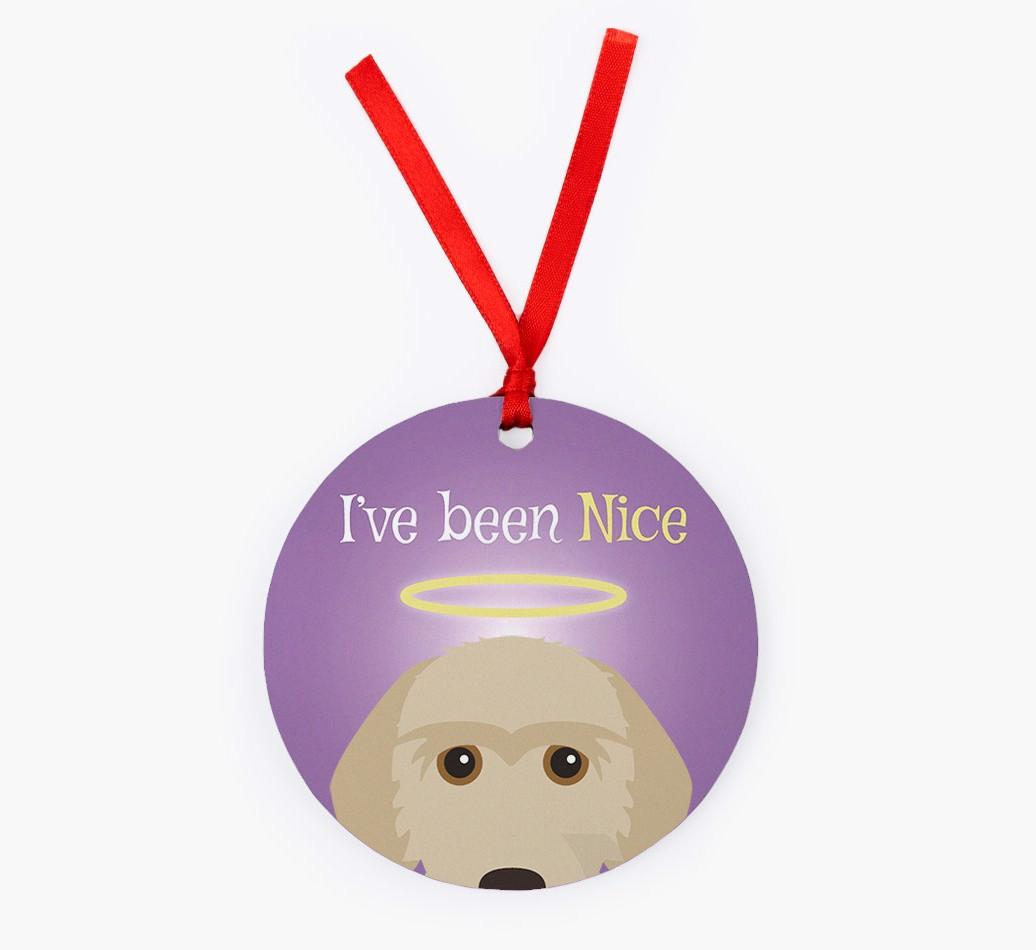 'I've Been Nice' - {breedFullName} Christmas Decoration