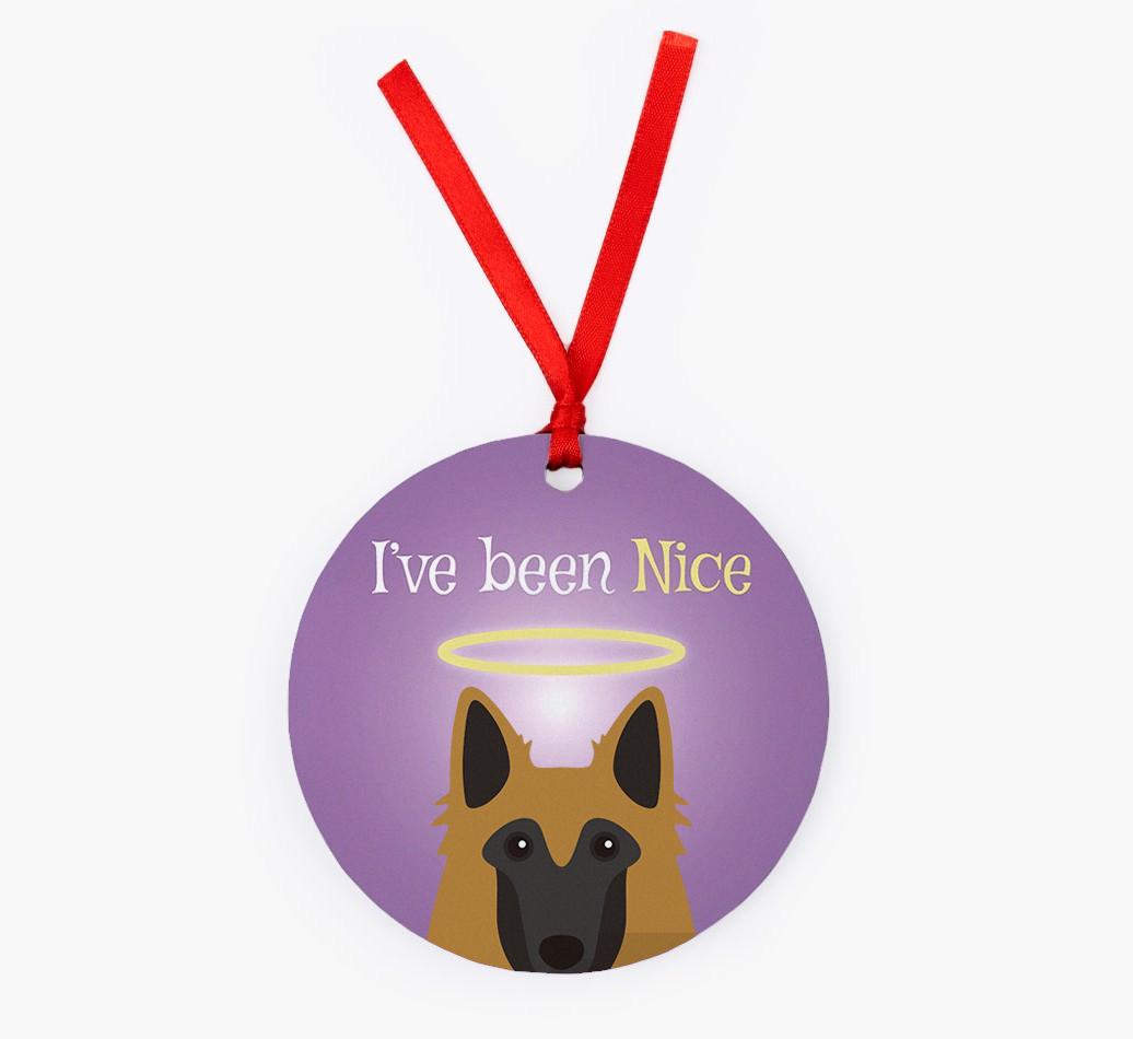 'I've Been Nice' - {breedFullName} Christmas Decoration