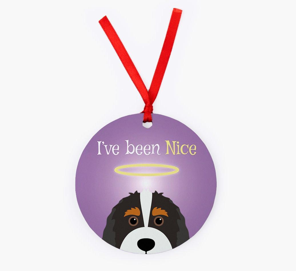 'I've Been Nice' - {breedFullName} Christmas Decoration