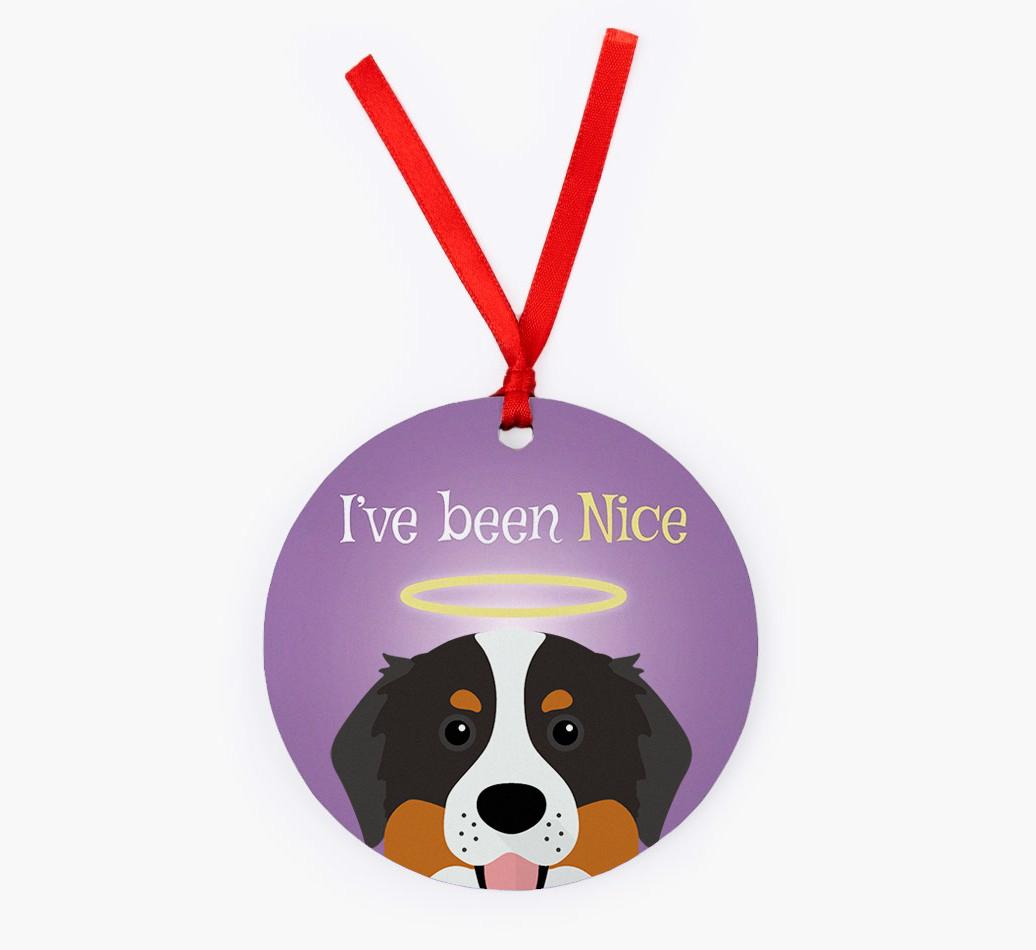 'I've Been Nice' - {breedFullName} Christmas Decoration