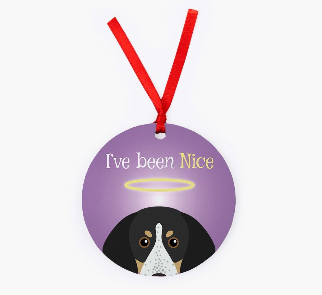 'I've Been Nice' - {breedFullName} Christmas Decoration