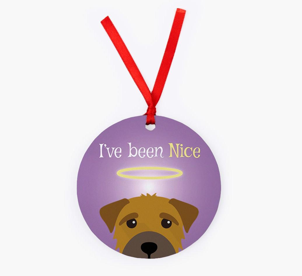 'I've Been Nice' - {breedFullName} Christmas Decoration