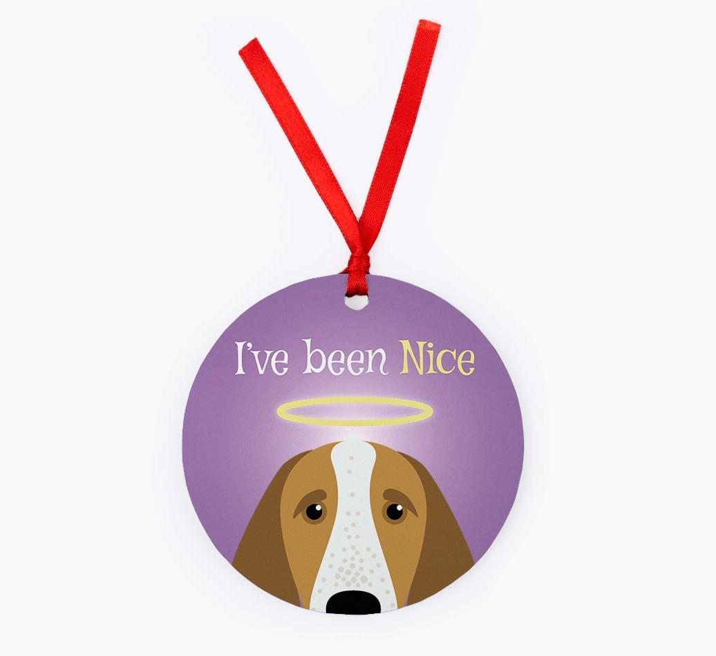 'I've Been Nice' - {breedFullName} Christmas Decoration