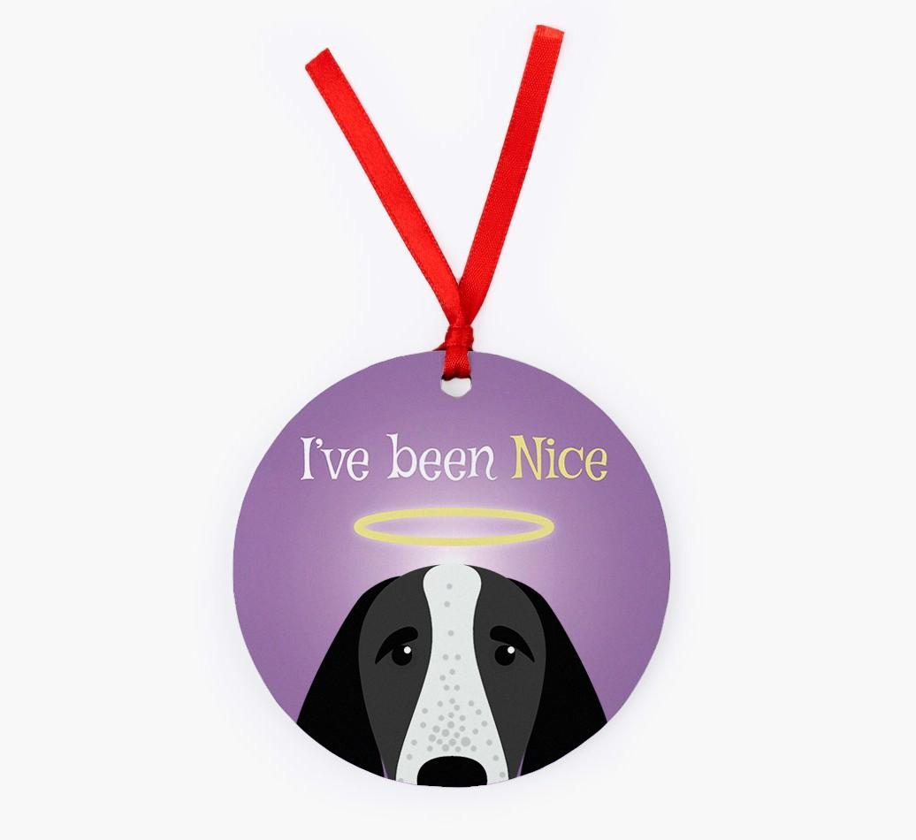 'I've Been Nice' - {breedFullName} Christmas Decoration
