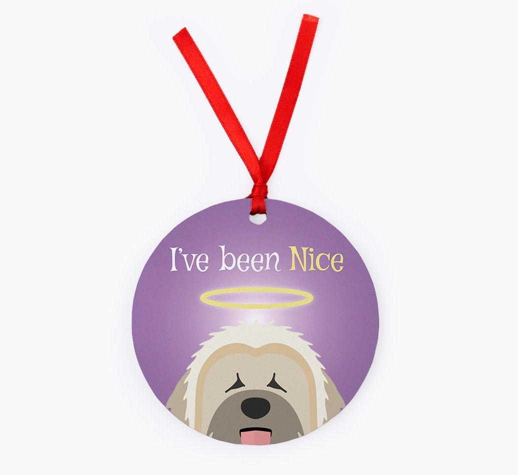 'I've Been Nice' - {breedFullName} Christmas Decoration
