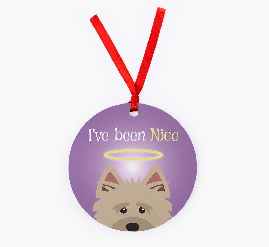 'I've Been Nice' - {breedFullName} Christmas Decoration