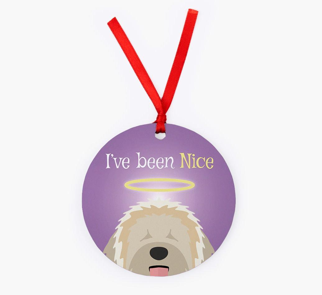 'I've Been Nice' - {breedFullName} Christmas Decoration