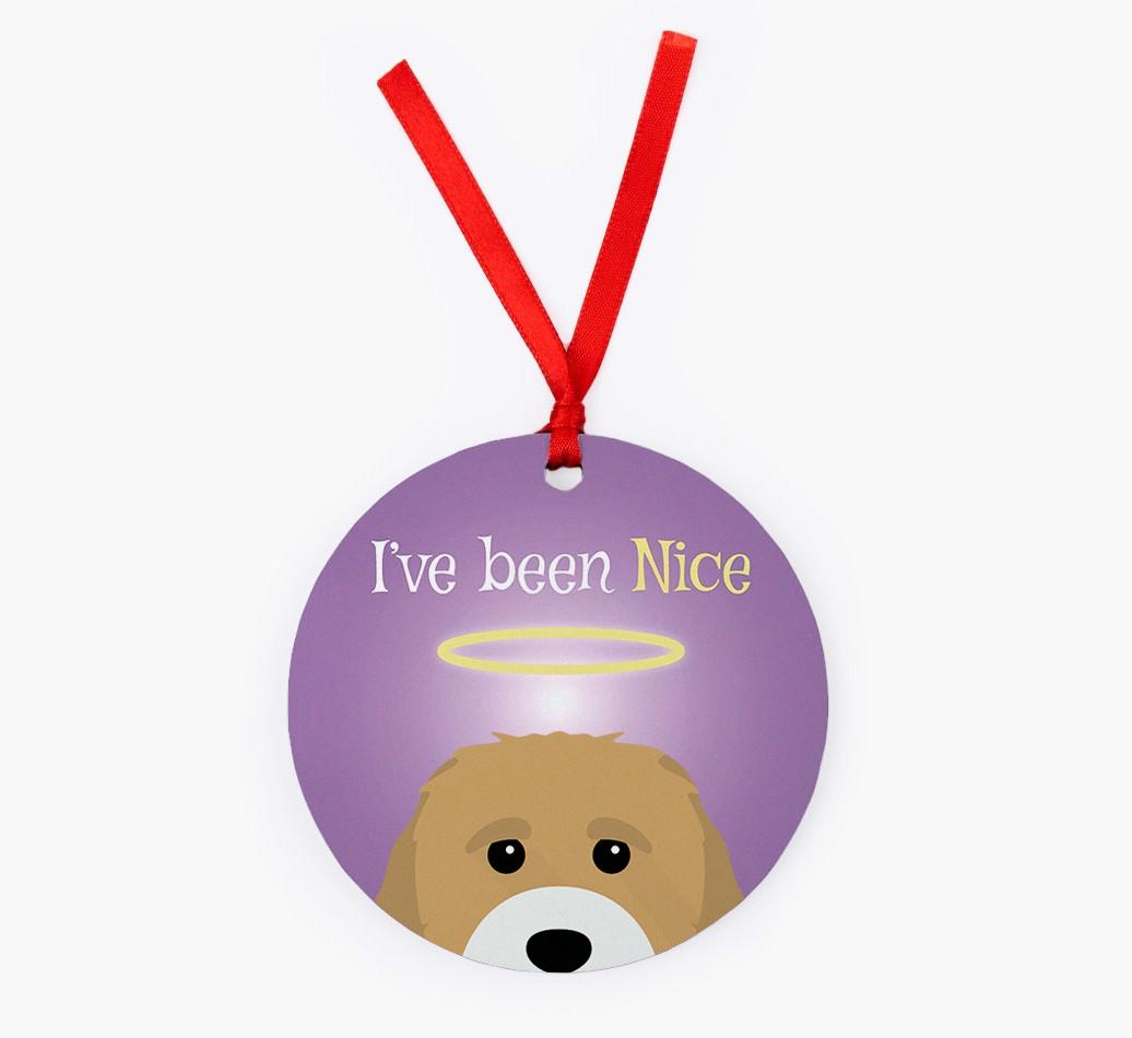 'I've Been Nice' - {breedFullName} Christmas Decoration