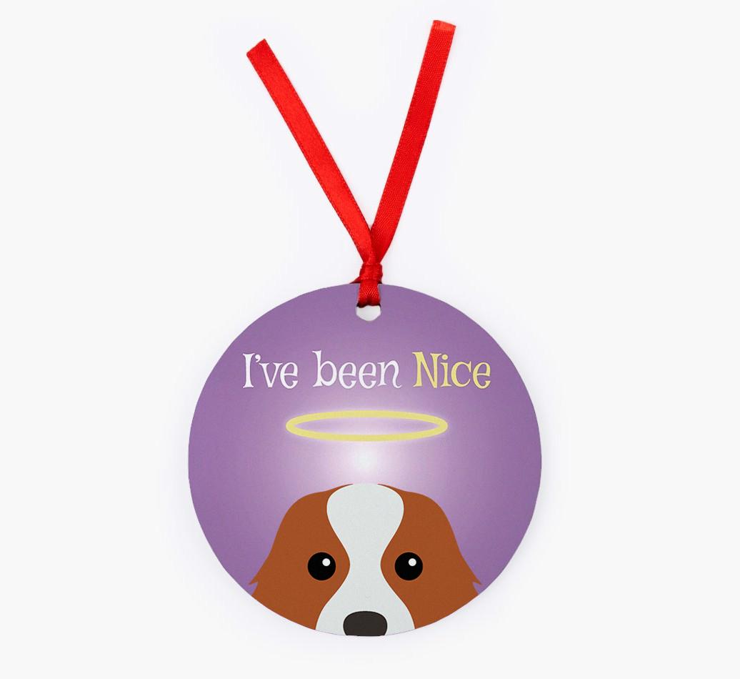 'I've Been Nice' - {breedFullName} Christmas Decoration