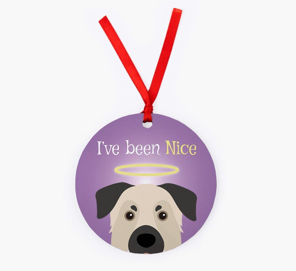 'I've Been Nice' - {breedFullName} Christmas Decoration
