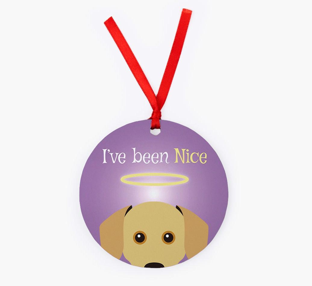 'I've Been Nice' - {breedFullName} Christmas Decoration