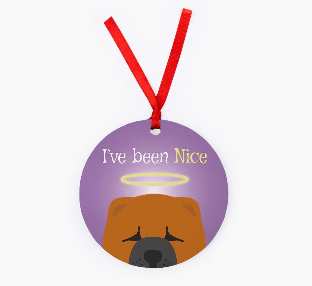 'I've Been Nice' - {breedFullName} Christmas Decoration