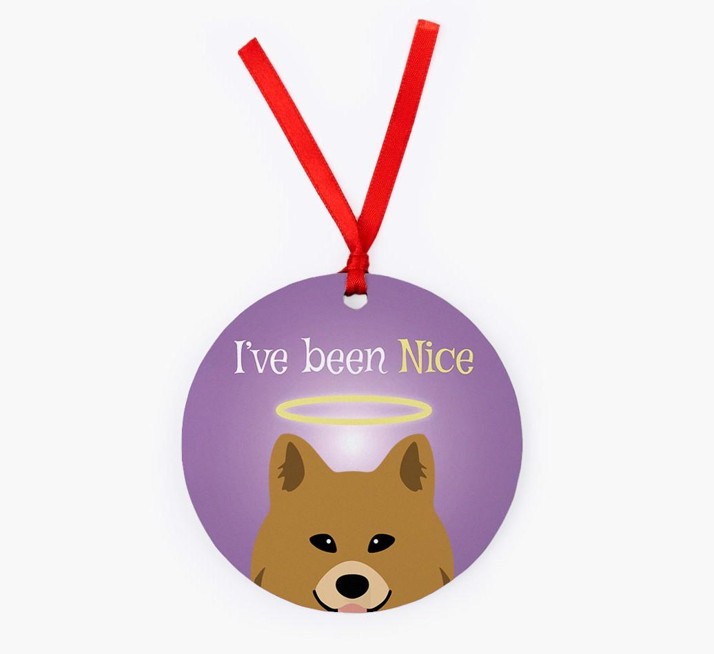 'I've Been Nice' - {breedFullName} Christmas Decoration