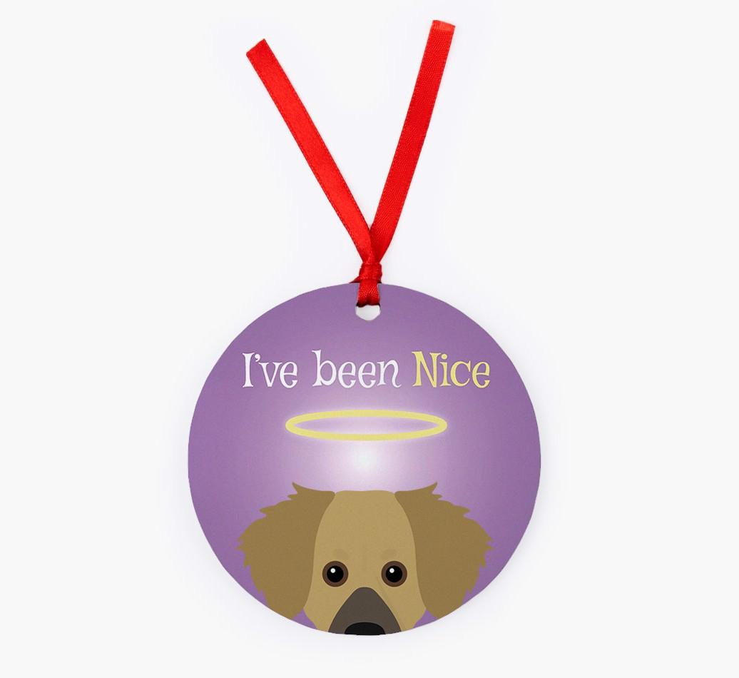 'I've Been Nice' - {breedFullName} Christmas Decoration