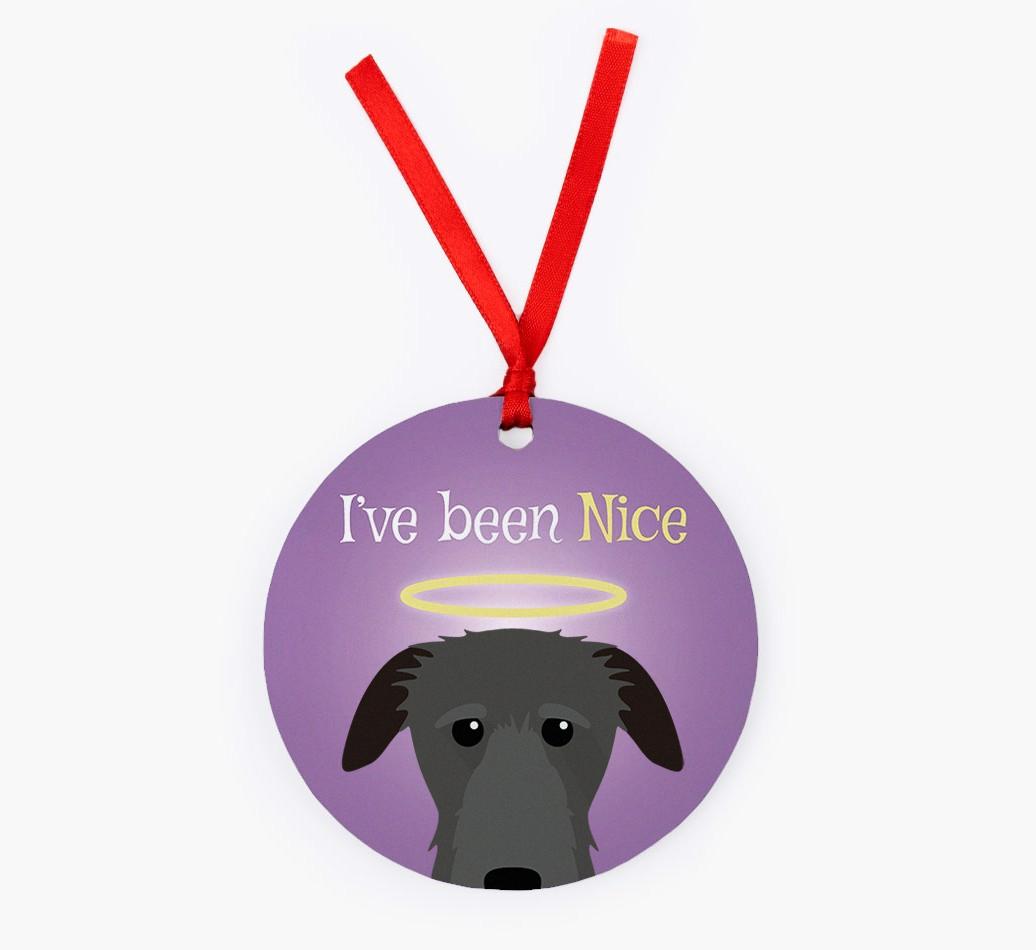 'I've Been Nice' - {breedFullName} Christmas Decoration