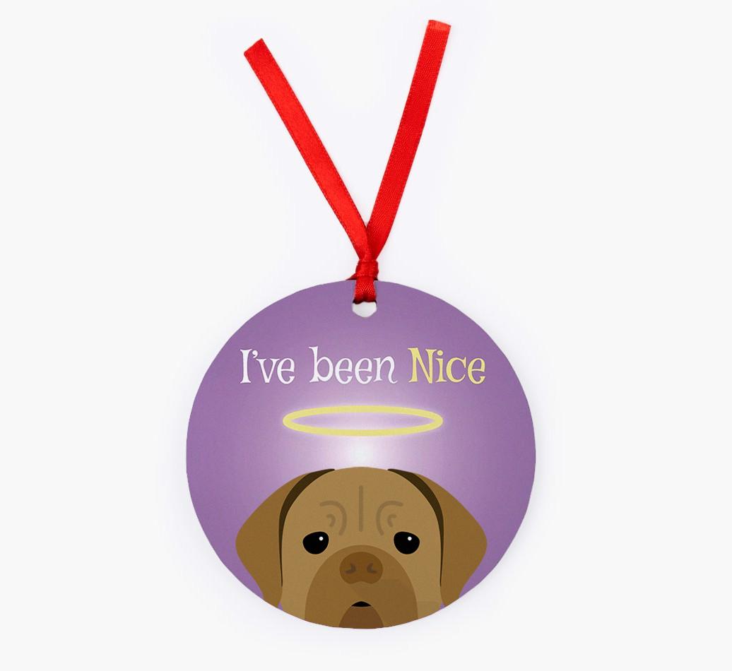 'I've Been Nice' - {breedFullName} Christmas Decoration
