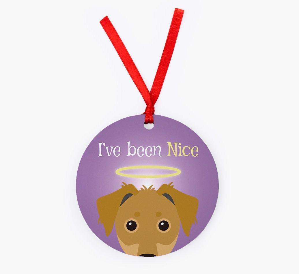 'I've Been Nice' - {breedFullName} Christmas Decoration
