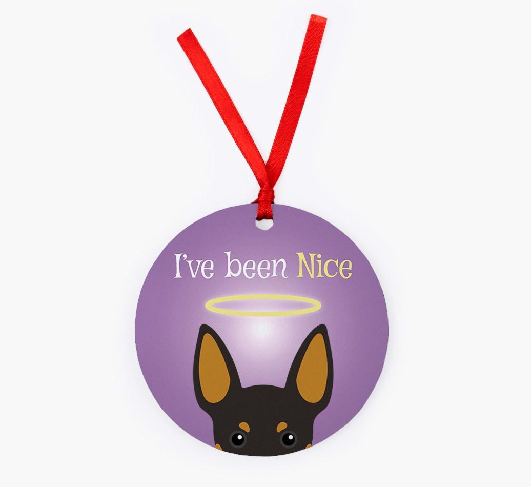 'I've Been Nice' - {breedFullName} Christmas Decoration