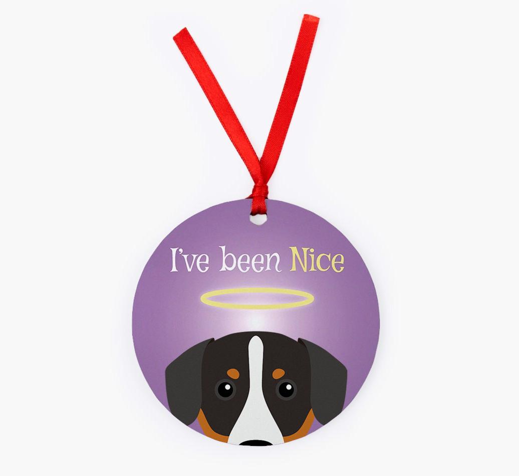 'I've Been Nice' - {breedFullName} Christmas Decoration